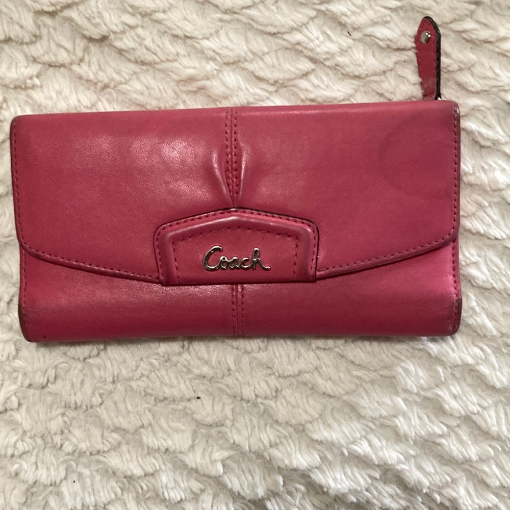 Pink coach wallet